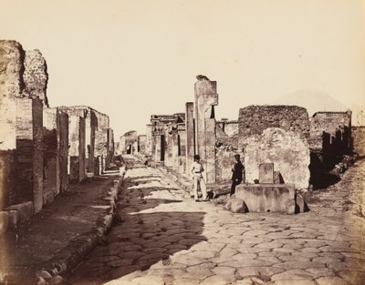 Street of Sallustio, Pompeii, c. 1870 by Giorgio Sommer