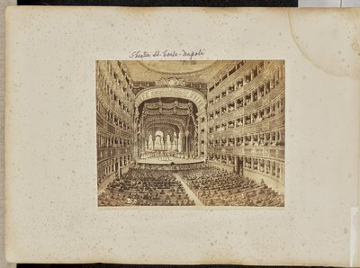 San Carlo Theatre (Naples) by Giorgio Sommer
