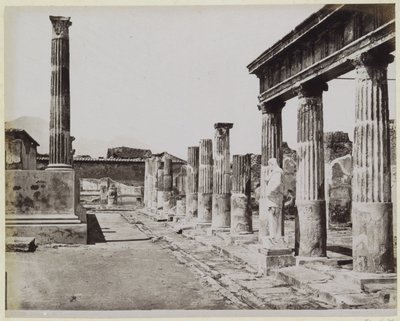 Temple of Venus in Pompeii by Giorgio Sommer