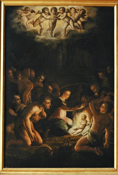 Adoration of the Shepherds by Giorgio Vasari