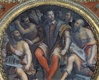 Cosimo I and His Artists, from the Sala di Cosimo I by Giorgio Vasari