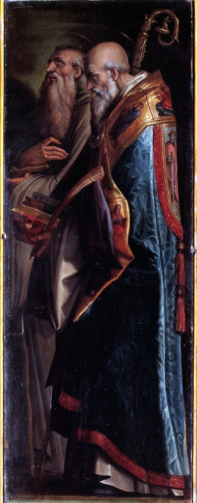 Saints Benedict and Romualdo by Giorgio Vasari