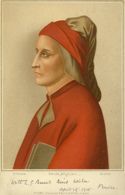 Dante Alighieri, Italian poet by Giotto di Bondone