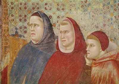 Saint Francis Preaching a Sermon to Pope Honorius III (detail) by Giotto di Bondone