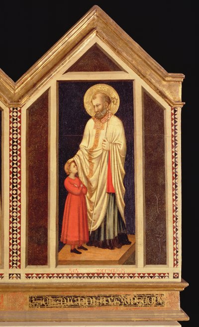 St. Nicholas, from the St. Reparata Polyptych (detail) by Giotto di Bondone