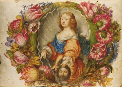 Portrait of the Grand Duchess Vittoria della Rovere as Judith by Giovanna Garzoni