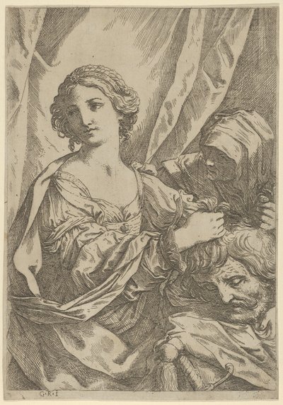Judith Grasping the Head of Holofernes by the Hair and Looking to the Left by Giovanni Andrea Sirani