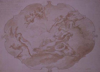 Triumph of Military Virtue, c.1750 by Giovanni Antonio Guardi