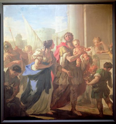 Hector and Andromache by Giovanni Antonio Pellegrini