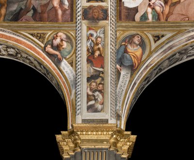 Central nave, Second and Third Spans South, IL Pordenone 1520, Busts with Prophets by Giovanni Antonio Pordenone