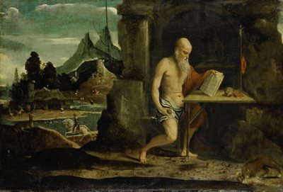 St Jerome by Giovanni Antonio da Brescia