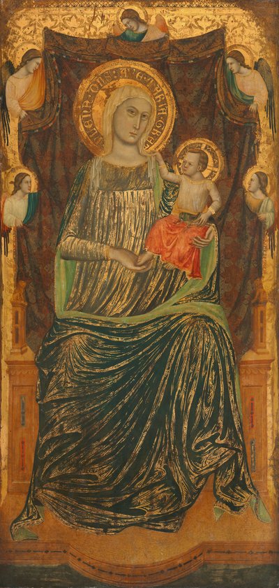 Madonna and Child with Five Angels by Giovanni Baronzio