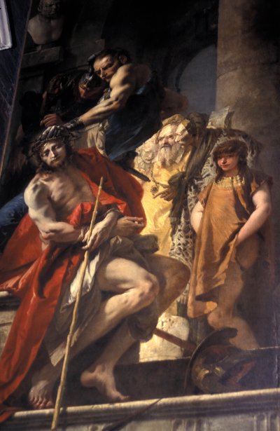 The Crowning with Thorns, Tiepolo Work of Art, Sant
