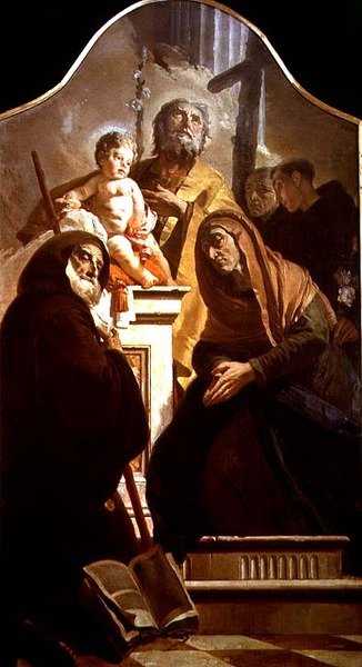 St. Joseph with the Christ Child and Saints by Giovanni Battista Tiepolo