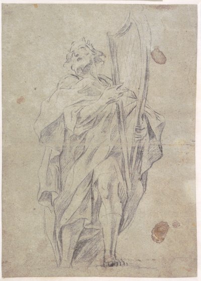 King David with His Harp by Giovanni Battista Benaschi