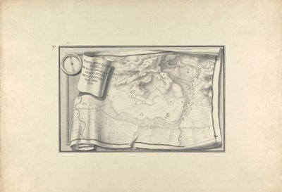 Plan of the Ruins at Sardis with Vestiges of Ancient Buildings Still Existing in 1750 by Giovanni Battista Borra