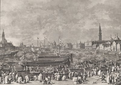 Plate 5: The Doge in the Bucintoro Departing for the Porto di Lido on Ascension Day by Giovanni Battista Brostoloni