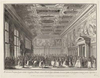 Reception by the Doge of Foreign Ambassadors in the Sala del Collegio by Giovanni Battista Brostoloni