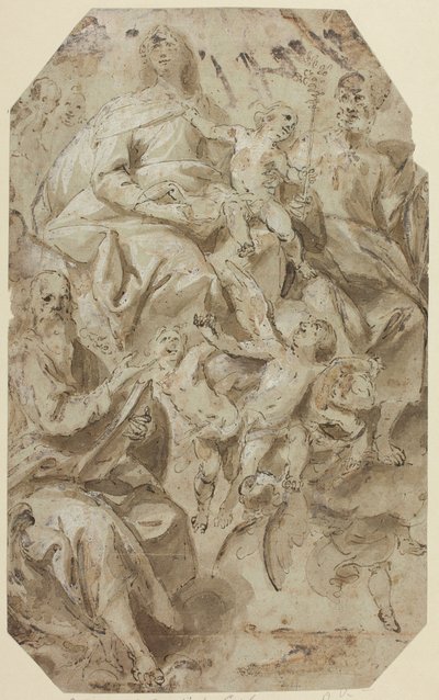 Madonna and Child with Saints by Giovanni Battista Carlone