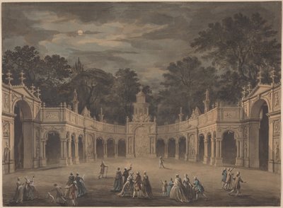 A Design for Illuminations to Celebrate the Birthday of King George III by Giovanni Battista Cipriani