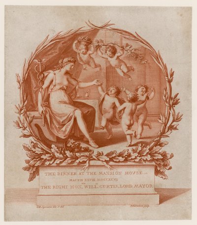 Invitation to Dinner at the Mansion House, London, on 28 March 1796 by Giovanni Battista Cipriani