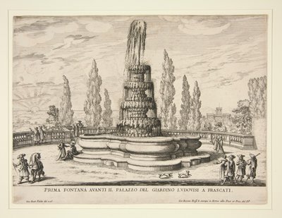 Fountain in the Gardens of the Ludovisi Palace at Frascati by Giovanni Battista Falda