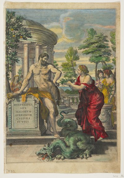 Frontispiece and Title Page from Hesperides by Giovanni Battista Ferrari