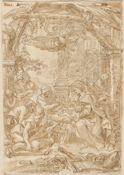 The Adoration of the Shepherds by Giovanni Battista Merano