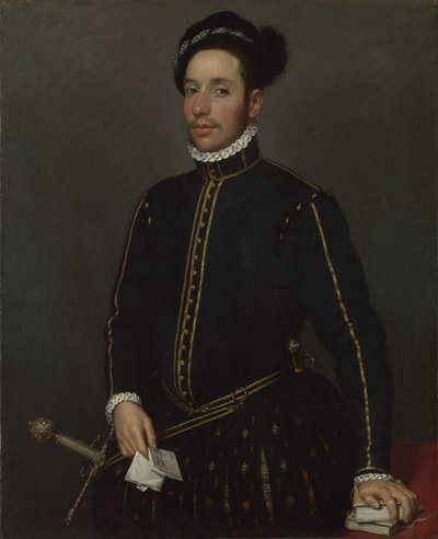 Portrait of a Left-Handed Gentleman with Two Quartos and a Letter (