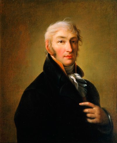 Portrait of the Author and Historian Nikolay M Karamzin by Giovanni Battista Ortolani Damon