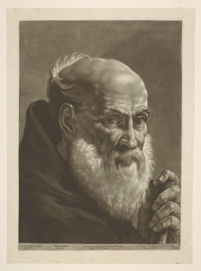 Bearded Monk by Giovanni Battista Piazzetta
