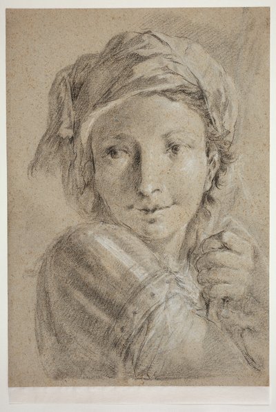 Head of a Young Soldier by Giovanni Battista Piazzetta