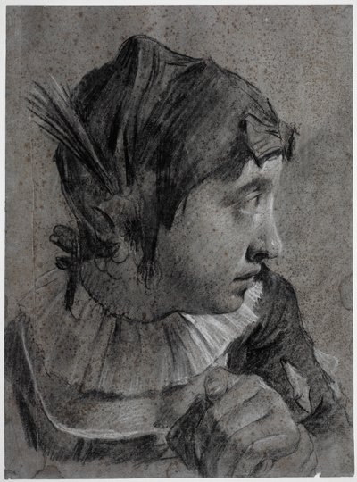 Head of a Young Girl (Barbara Piazzetta?) by Giovanni Battista Piazzetta