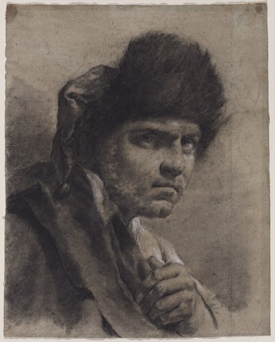Man with a Fur Cap, c. 1730-40s by Giovanni Battista Piazzetta