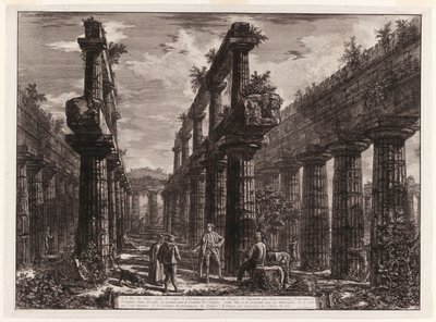 View of the Remains of the Two Rows of Columns in the Temple of Neptune by Giovanni Battista Piranesi