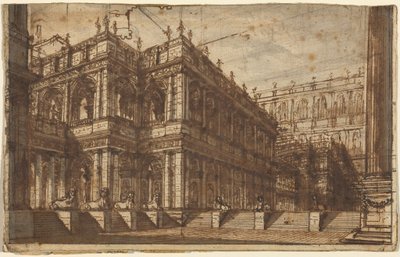 An Ancient Forum with Porticos by Giovanni Battista Piranesi