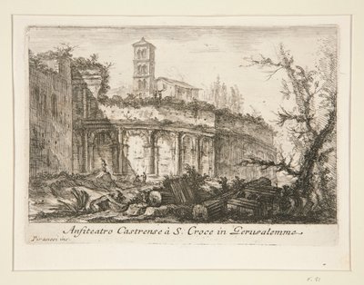 Amphitheater Castrense near S. Croce in Gerusalemme, from Various Views of Ancient and Modern Rome by Giovanni Battista Piranesi