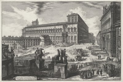 View of Piazza di Monte Cavallo (from: Views of Rome) by Giovanni Battista Piranesi