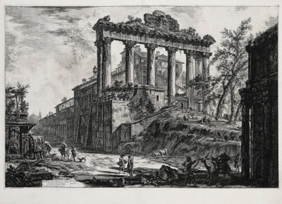 View of the Temple of Concordia (from: Views of Rome) by Giovanni Battista Piranesi