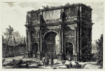 View of the Arch of Constantine in Rome (from: Vedute di Roma) by Giovanni Battista Piranesi
