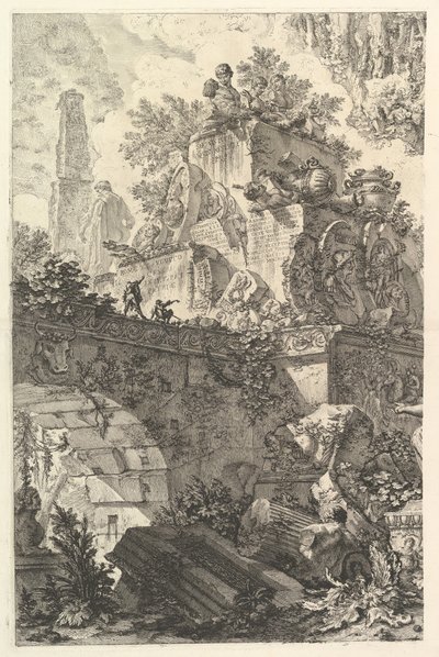 Frontispiece, with Statue of Minerva by Giovanni Battista Piranesi