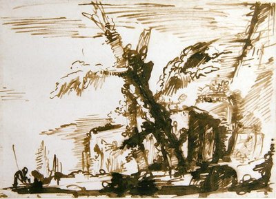 Italianate Landscape by Giovanni Battista Piranesi