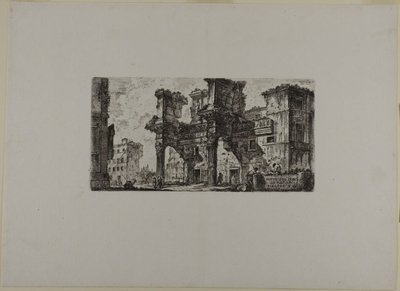 Part of the Forum of Nerva, plate five from Some Views of Triumphal Arches and other monuments by Giovanni Battista Piranesi
