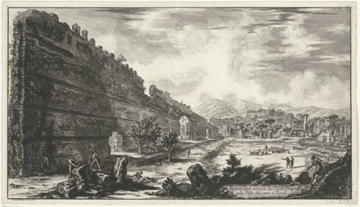 Pecile in the Villa Adriana at Tivoli by Giovanni Battista Piranesi
