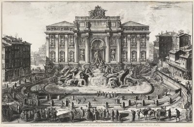 Perspective View of the Great Fountain of the Acqua Vergine, Known as the Trevi Fountain by Giovanni Battista Piranesi