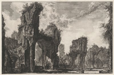 Ruins of the Sisto, or the Great Hall of the Baths of Antoninus by Giovanni Battista Piranesi