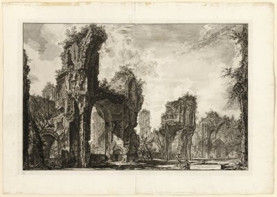 Ruins of the Xystus, the Central Hall of the Antonine Baths, from Views of Rome by Giovanni Battista Piranesi