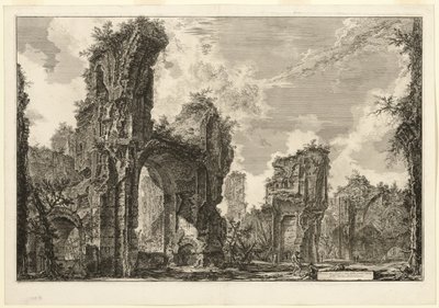 Ruins of the Xystus, the Central Hall of the Antonine Baths, from Views of Rome by Giovanni Battista Piranesi