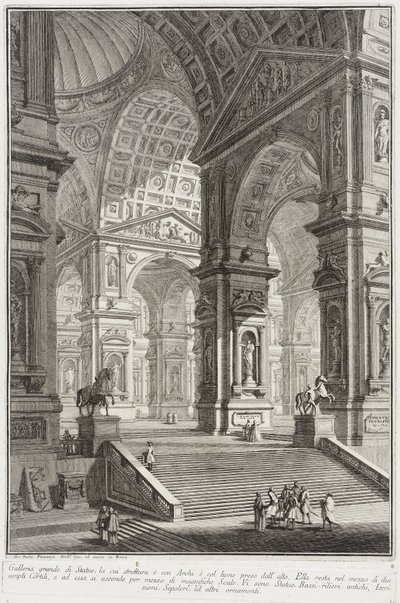 Sculpture Gallery by Giovanni Battista Piranesi
