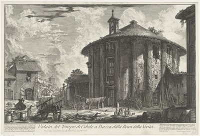 Temple of Hercules Invictus in Rome (Views of Rome series) by Giovanni Battista Piranesi